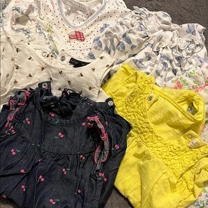 Lot of 7 6-12 month sleeveless onsies